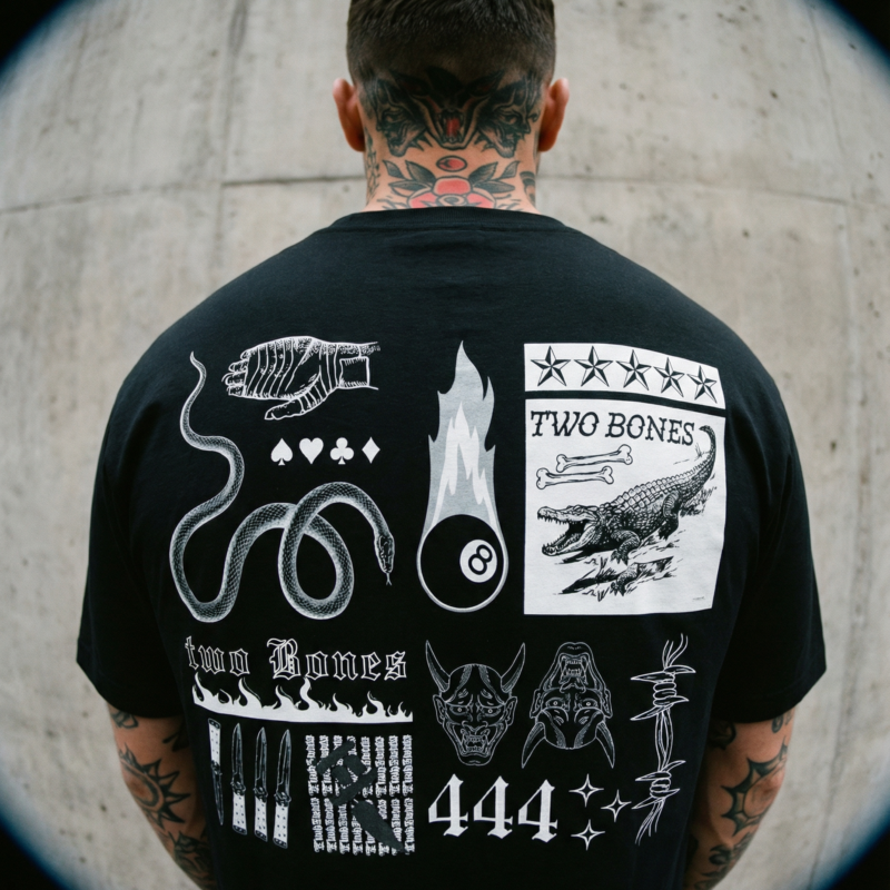 Negative Flash Wall Heavyweight Tee