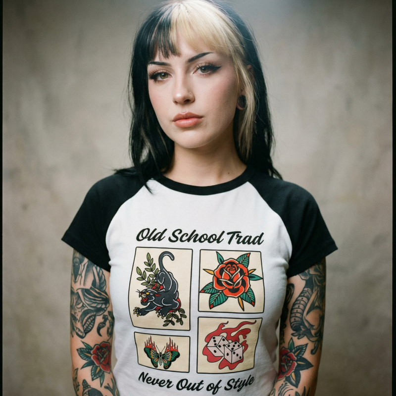 Old School Trad Women's Baby Tee
